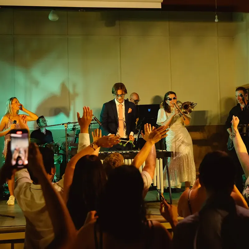 Jacob Kryger and his wife Olivia performing Africa by Toto at their wedding